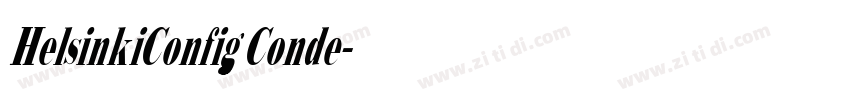 HelsinkiConfig Conde字体转换